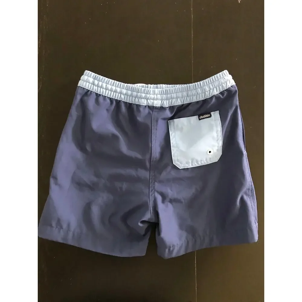 Chubbies Navy Blue Swim Trunks Size 5